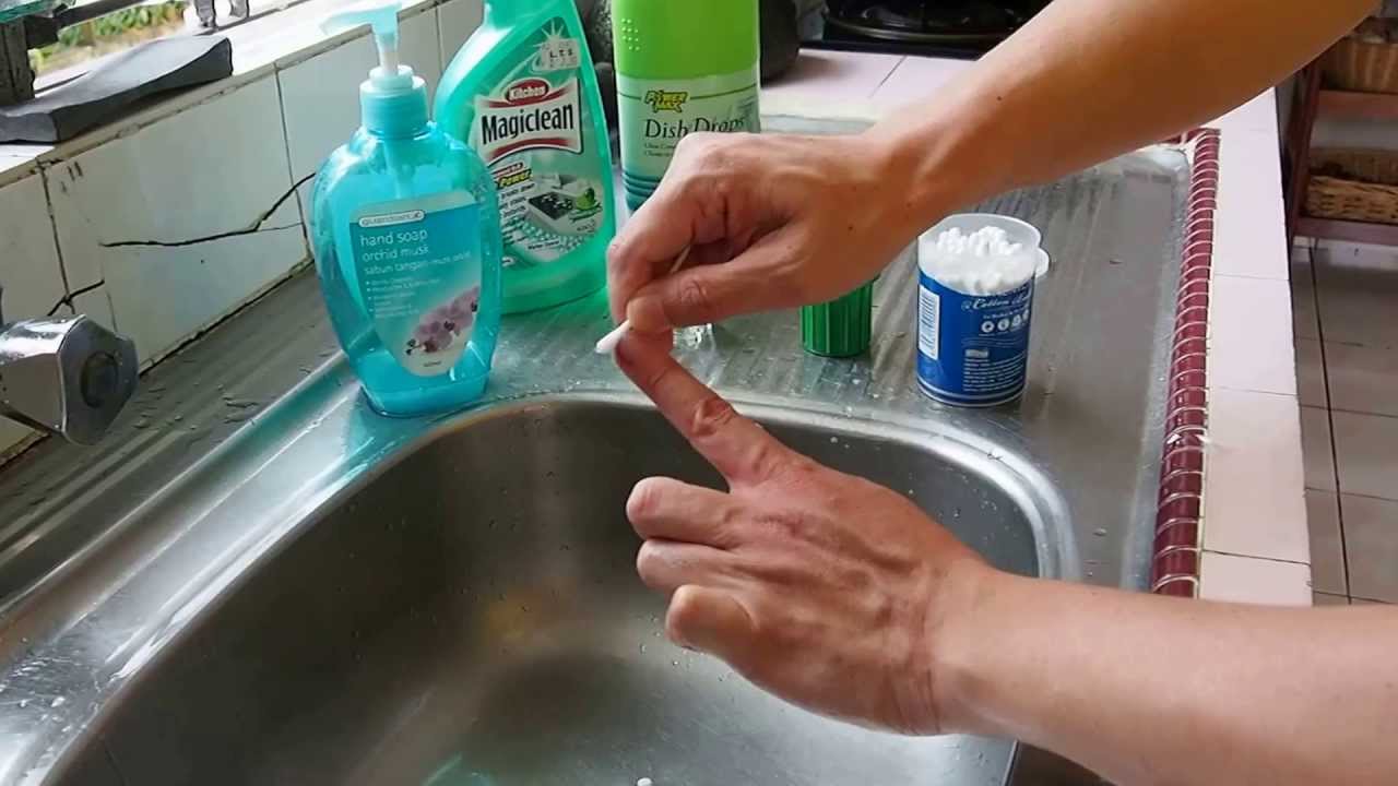 Screenshot from YouTube Scrub harder.